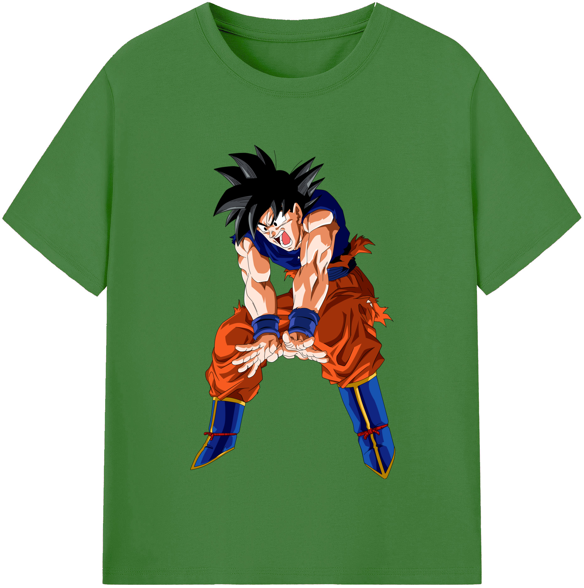 （画像用） ドラゴンボール 孫悟空（そん ごくう）Son Goku カカロット DRAGON BALL Kakarotto レディースカジュアルプリントTシャツ（綿100％）
